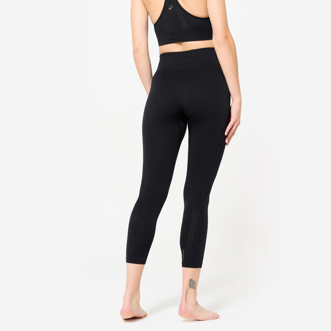 Legging yoga taille haute 7/8e femme