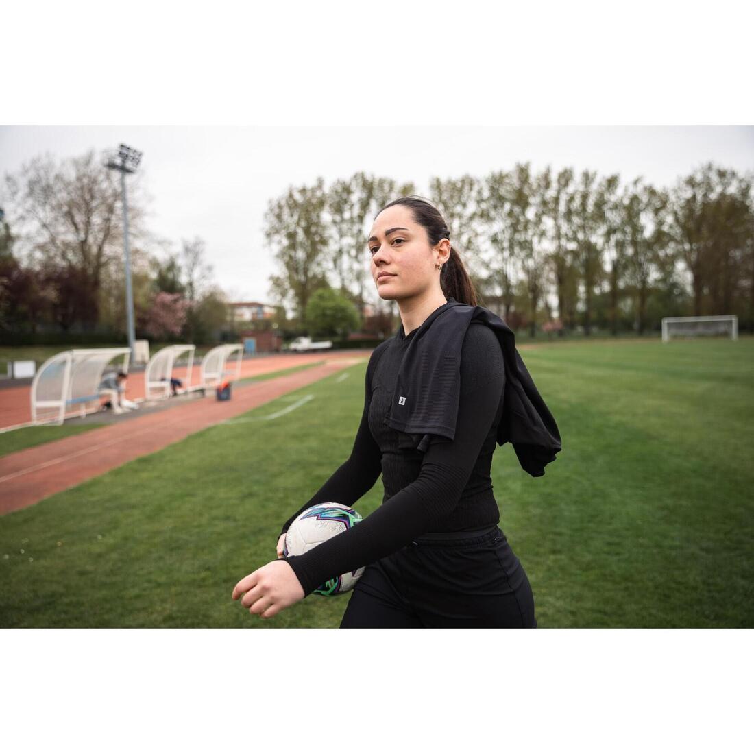 Sous-maillot de foot thermique seamless manches longues mixte, Keepdry