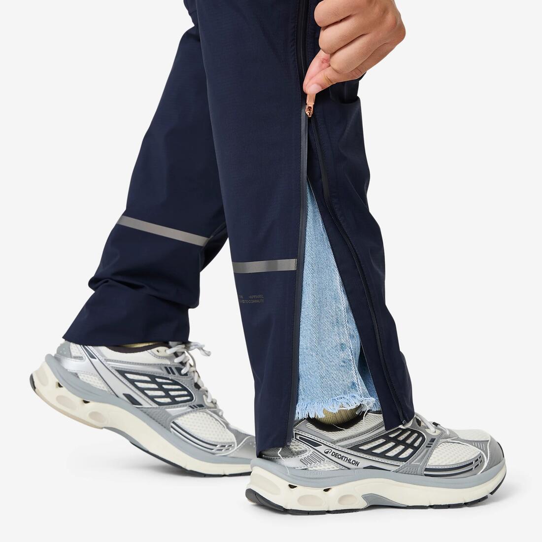 SURPANTALON PLUIE VELO VILLE 900 BLEU FEMME