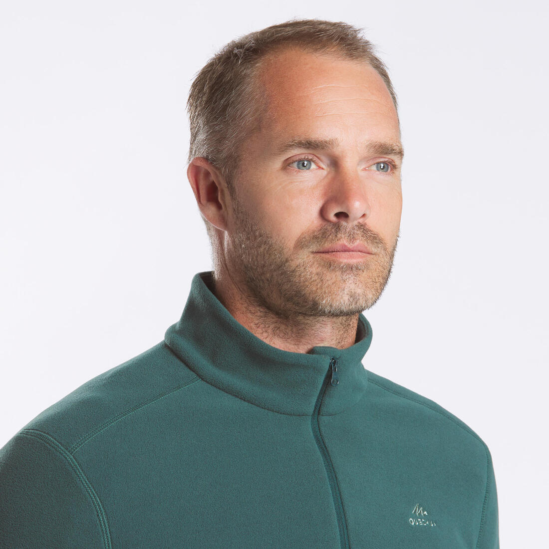 Polaire de randonnée montagne homme, MH100 demi zip