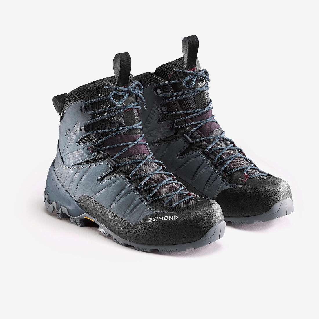 Chaussures cuir imperméables de trek - mt900 haute - femme