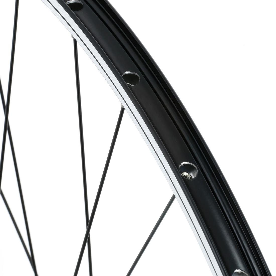 ROUE VTC 28" /Arrière /Double Parois /Cassette /V-Brake /Quick&Release/ Noire
