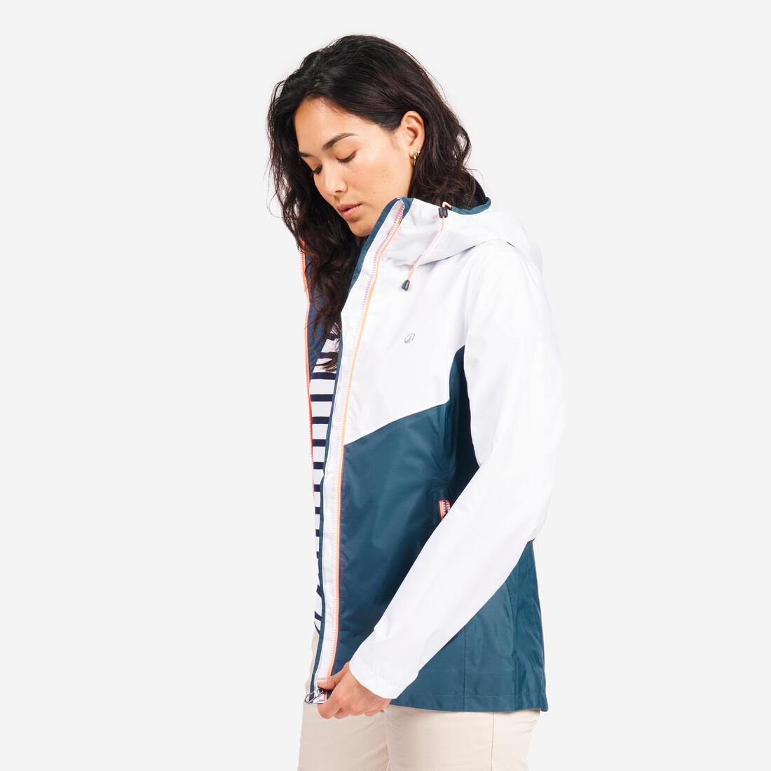 Veste imperméable de voile - veste de pluie sailing 100 femme