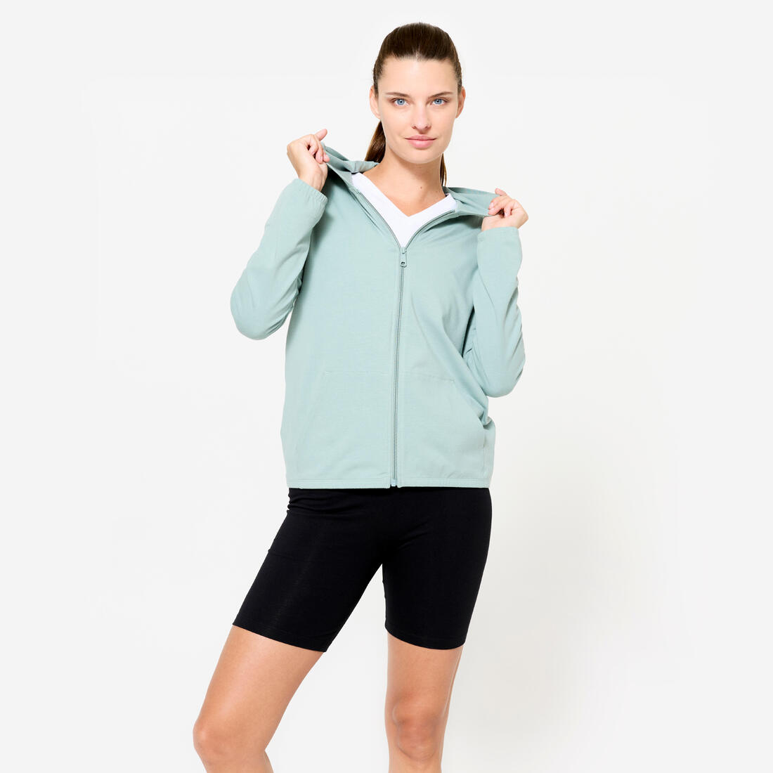 Sweat Zippé Fitness Femme - 100