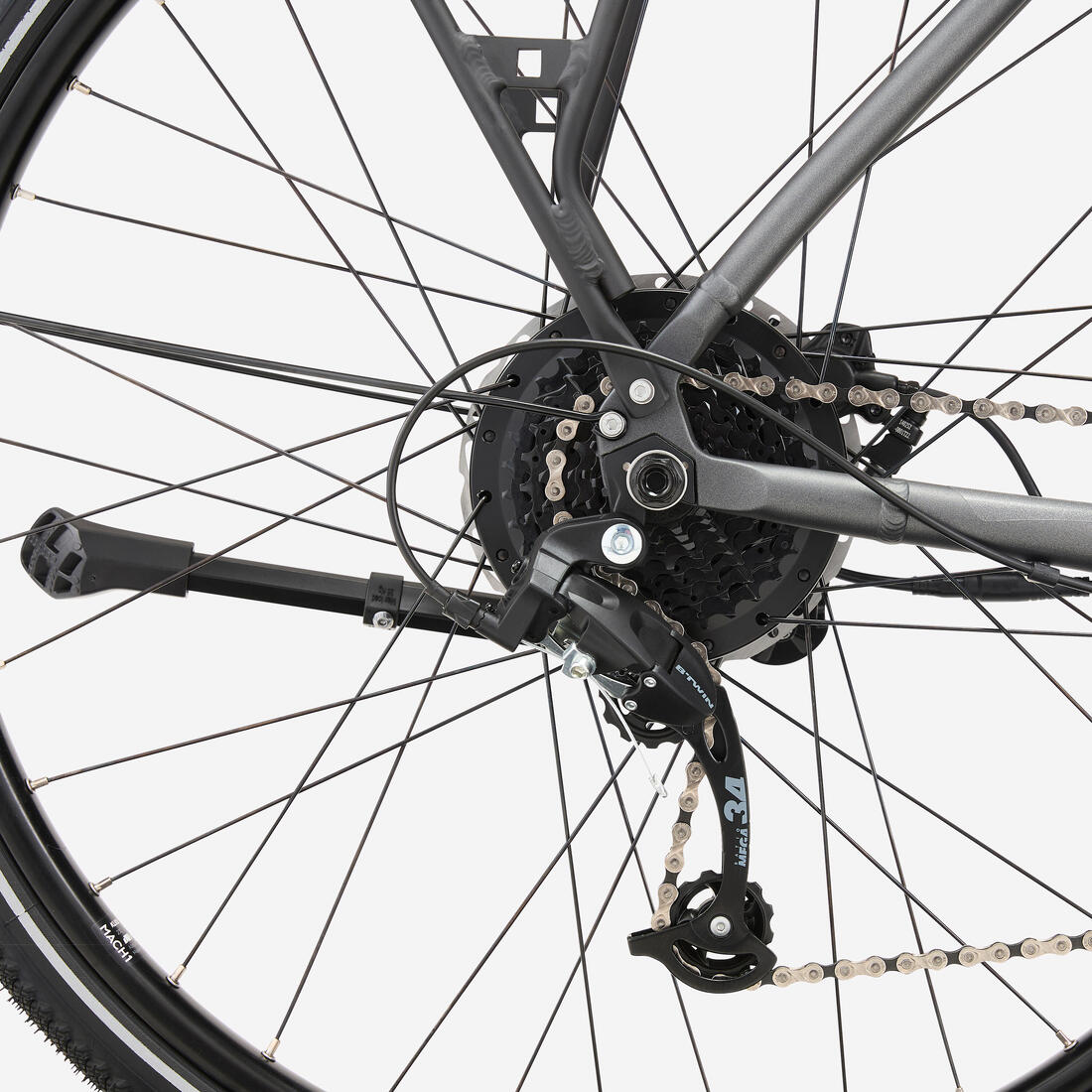 Velo ville longue distance 500 assistance electrique cadre haut.