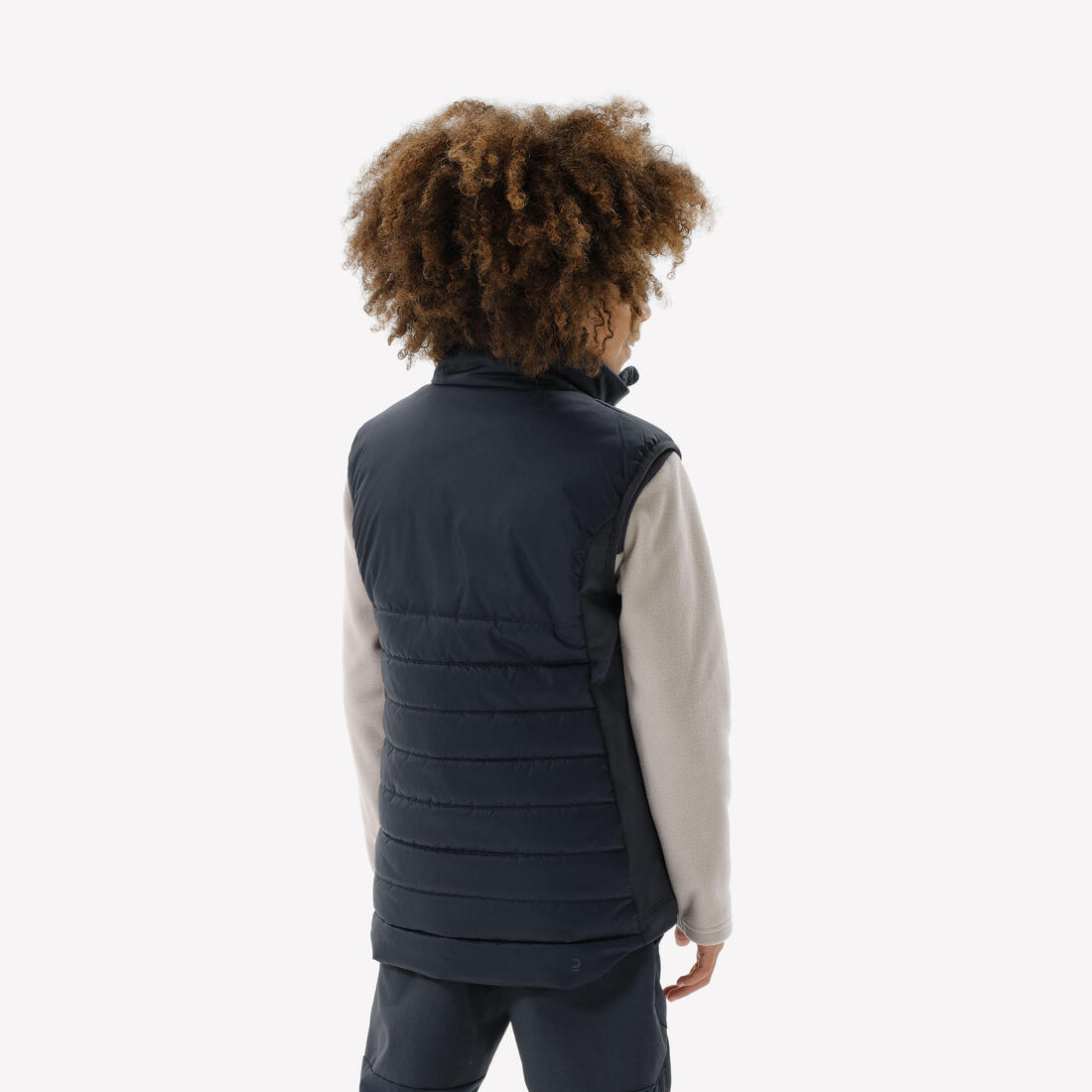 Doudoune sans manche de randonnée enfant 7-15 ans, MH500 noir