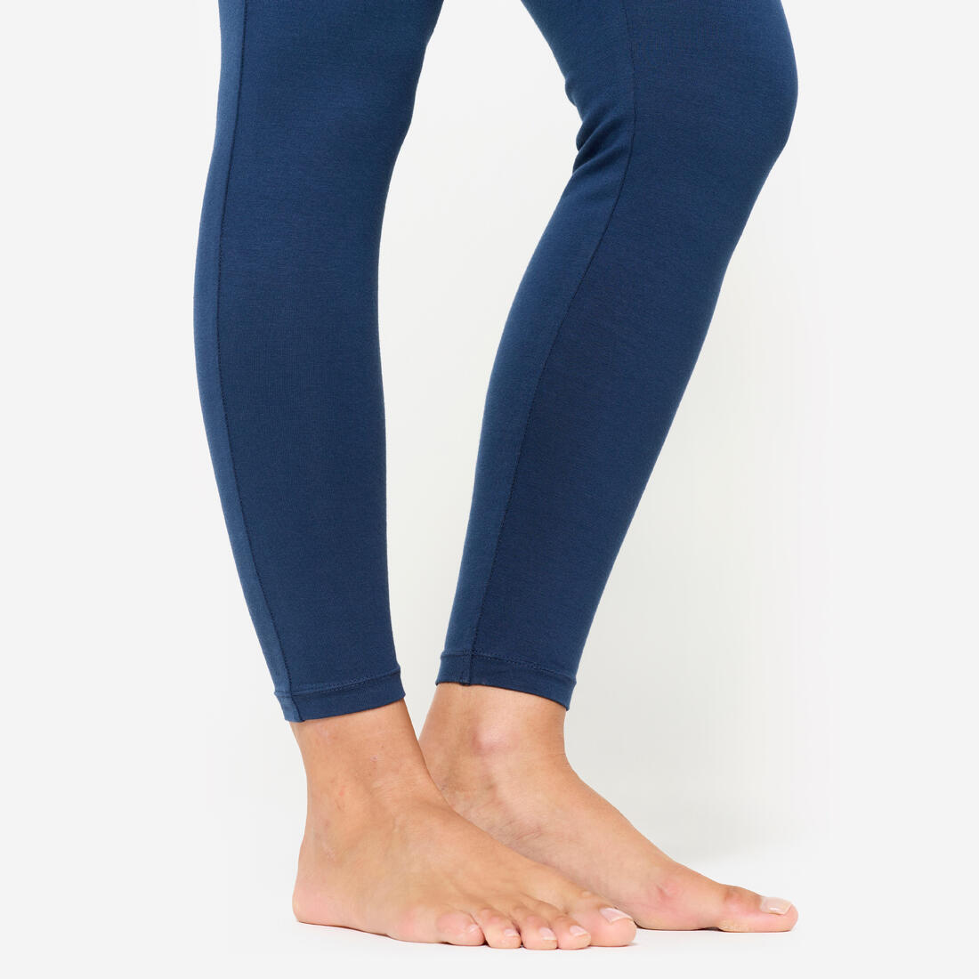 Legging de yoga doux taille haute femme, bleu marine