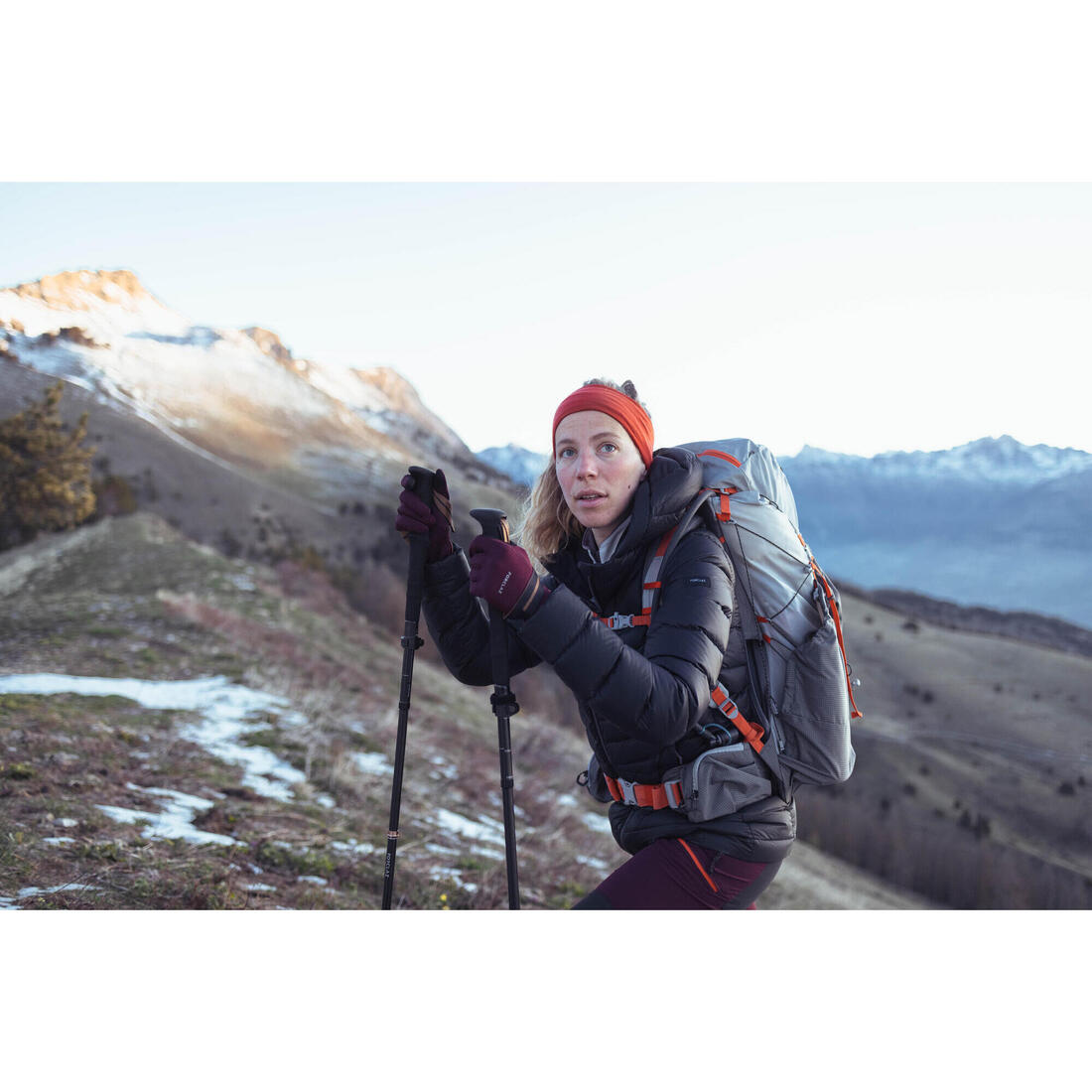 Doudoune à capuche en duvet de trek montagne - MT500 -10 °C - Femme