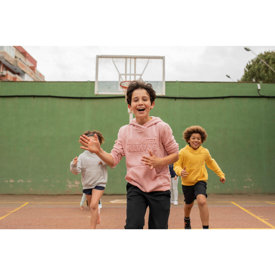 Sweat à capuche chaud enfant - 500