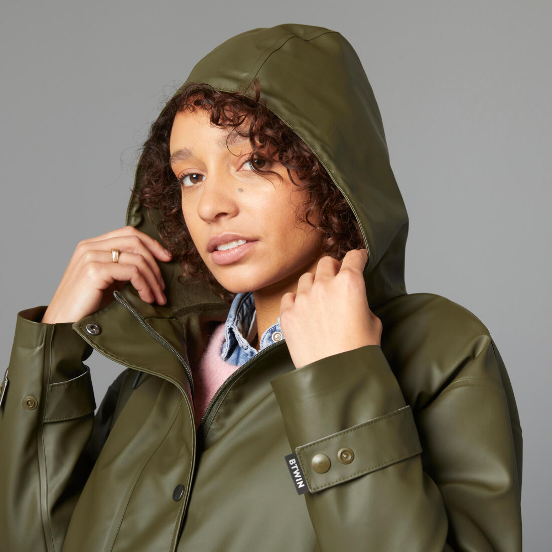 Parka imperméable vélo ville unisexe