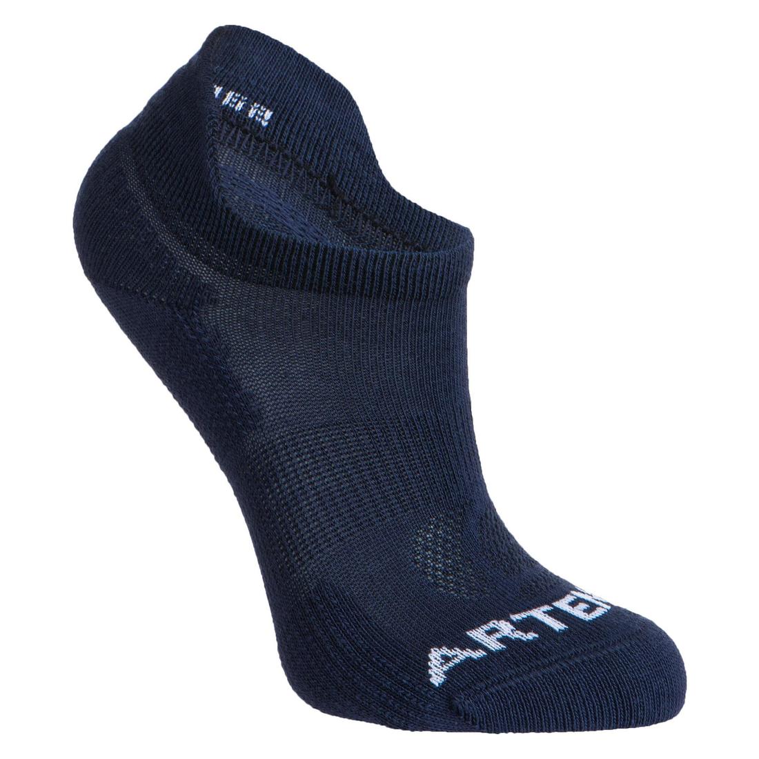 CHAUSSETTES TENNIS ENFANT BASSES ARTENGO RS 160 GRIS LOT DE 3