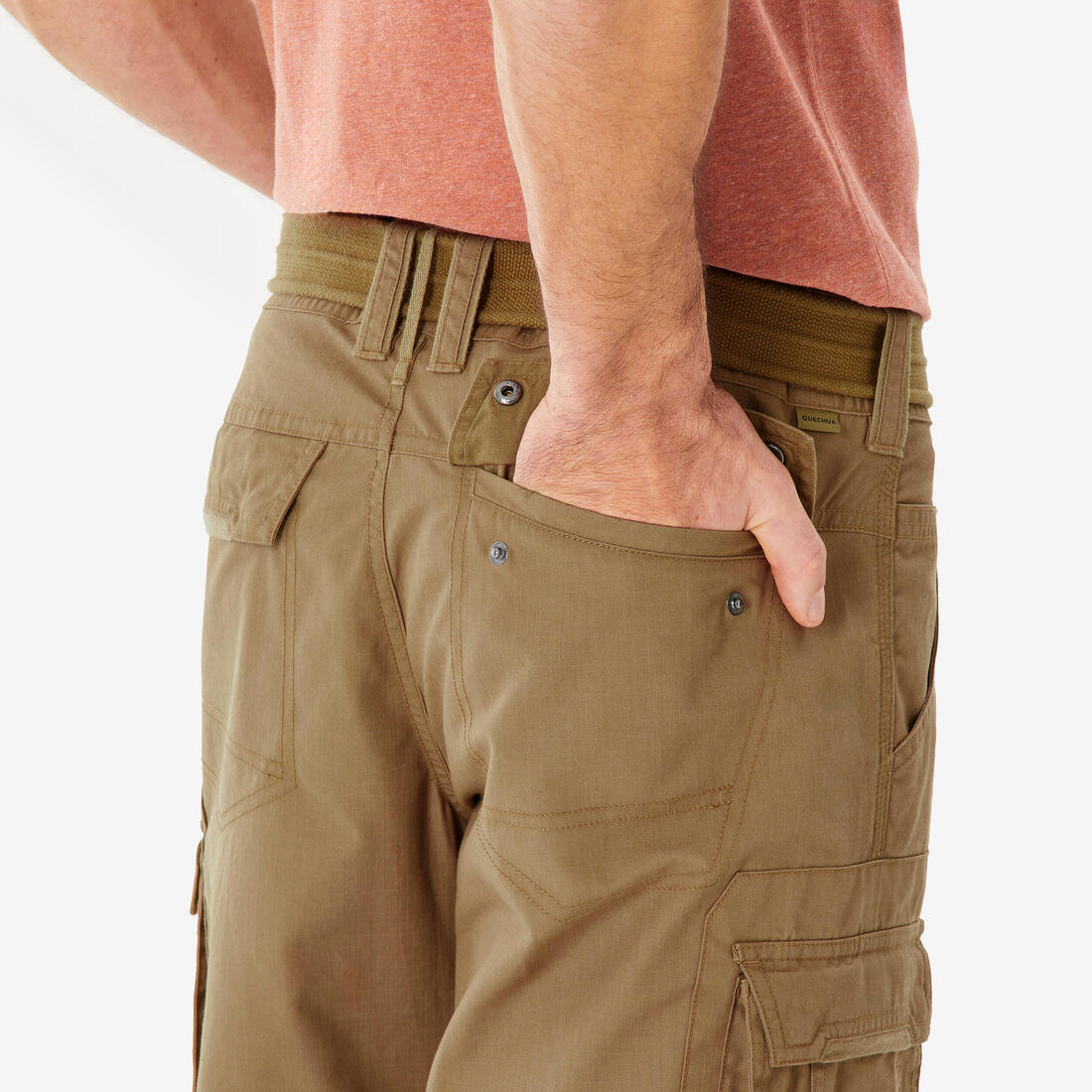 Pantalon cargo de randonnée modulable homme, TRAVEL 500 Modul