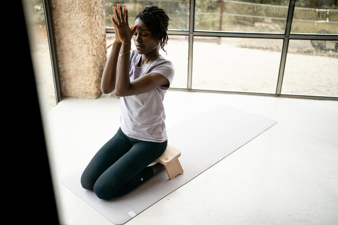 T-shirt yoga doux femme en coton