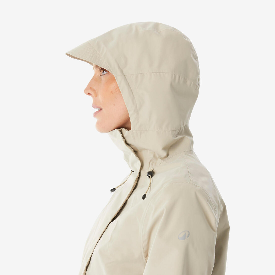 Veste longue imperméable femme, NH500