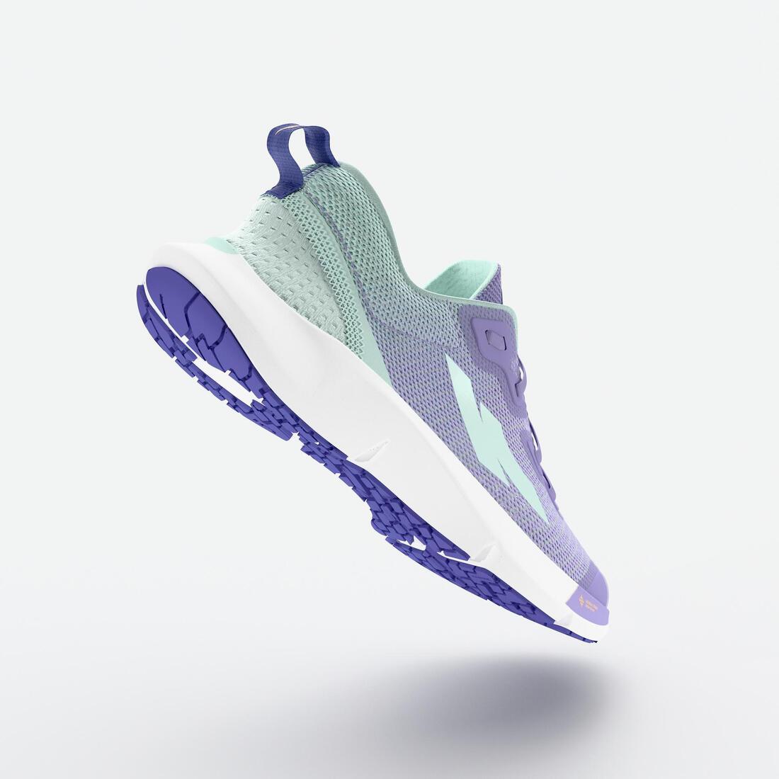 Chaussures de running drop 0 Enfant - KIPRUN KN500 vertes jaunes noires