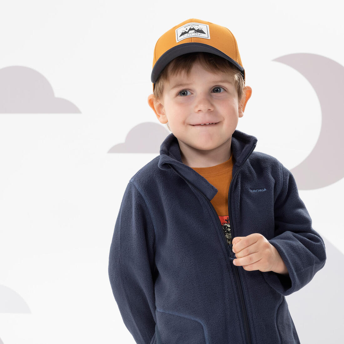 Veste polaire de randonnée enfant 2-6 ans, MH100 zip