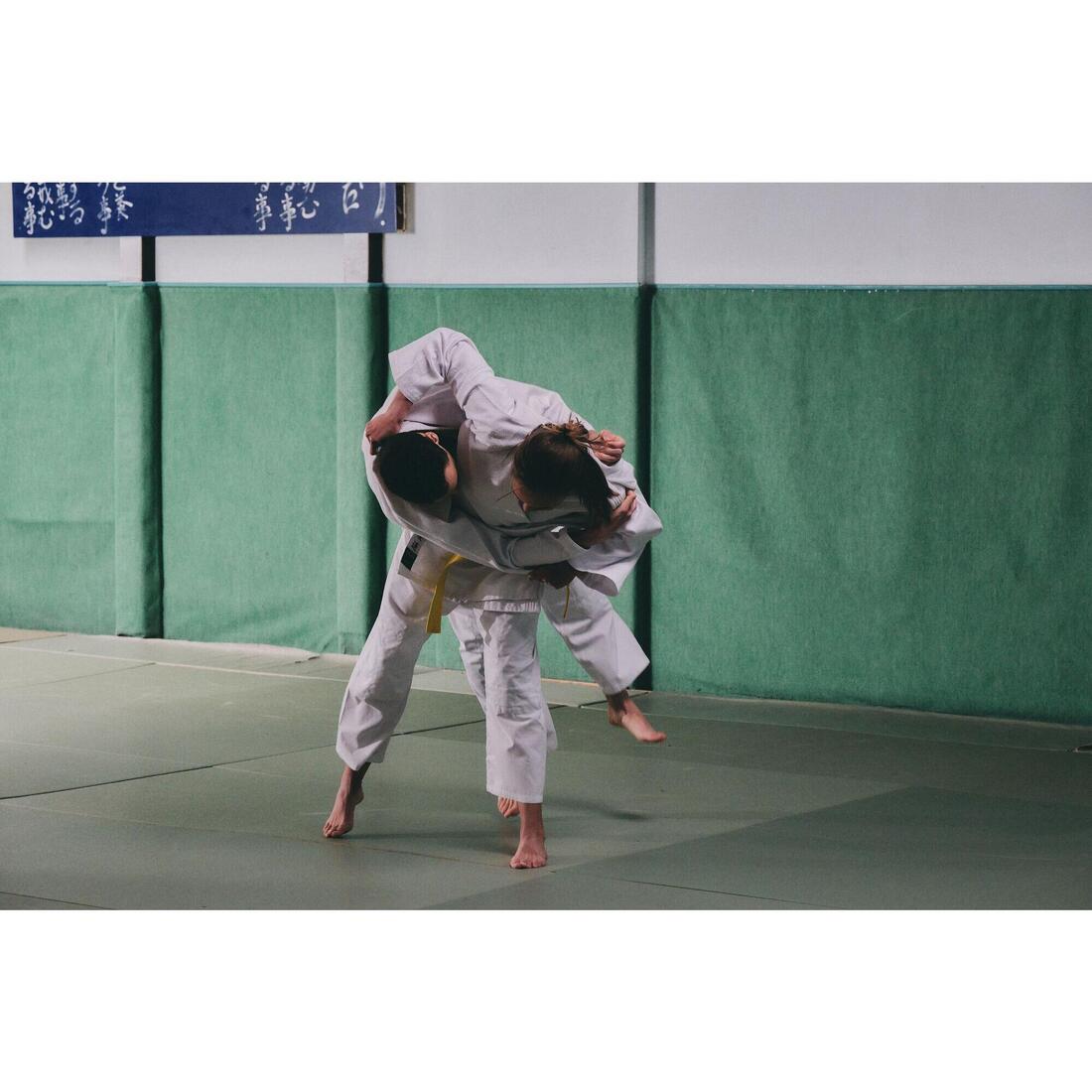 Kimono de judo pour débutant adulte, blanc