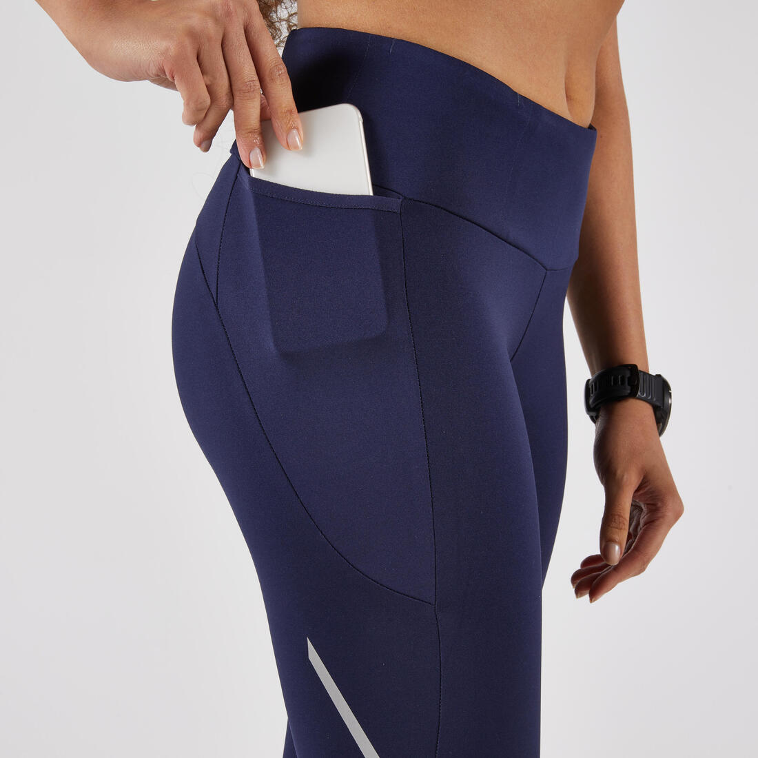 Legging chaud de running Femme, KIPRUN Run 500 Warm