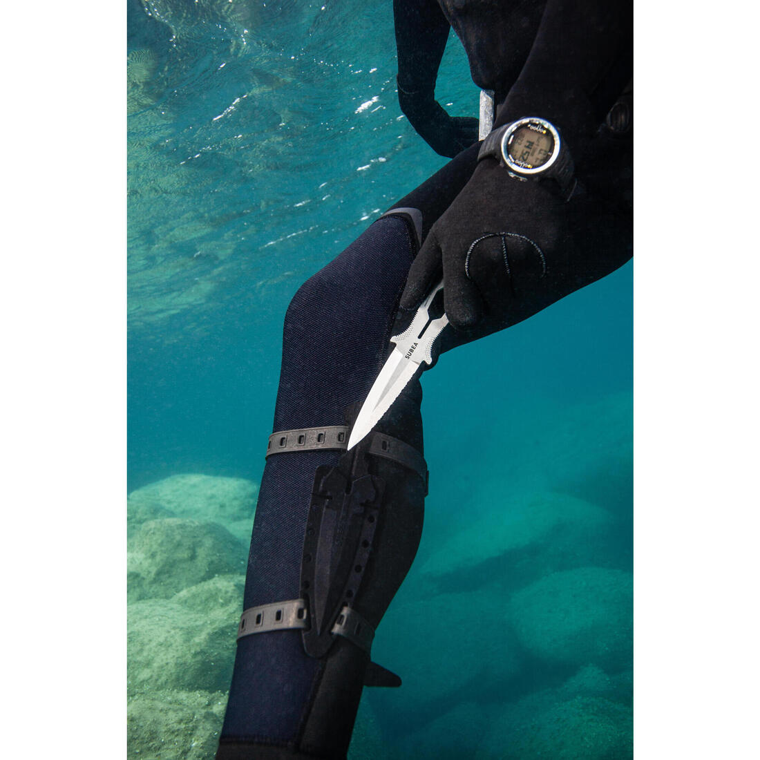 COUTEAU DE CHASSE SOUS-MARINE SPF LAME GARANTIE A VIE ANTI-CORROSION