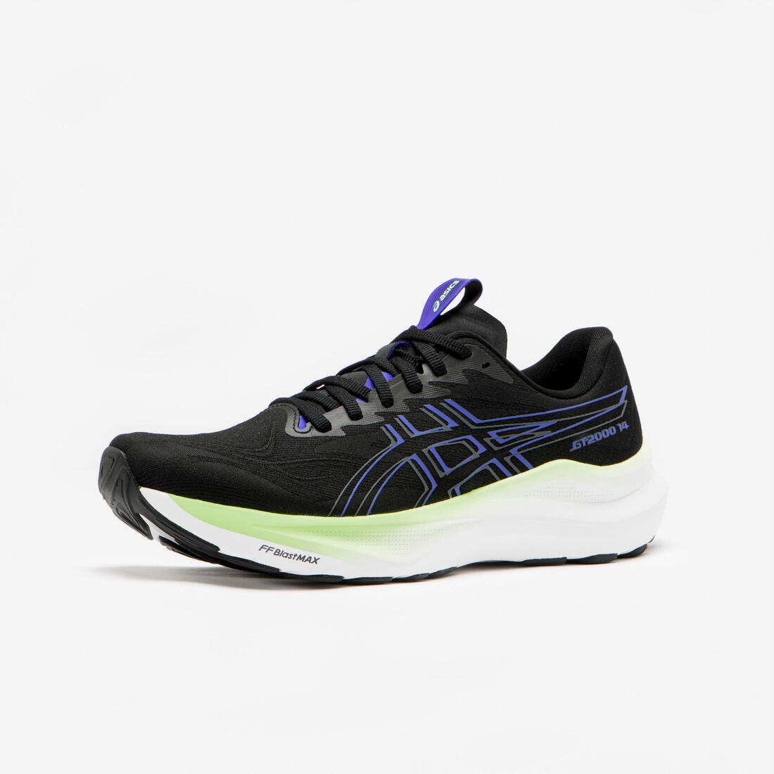 Chaussures de Running Homme, Asics GT-2000 14 noir bleu et vert
