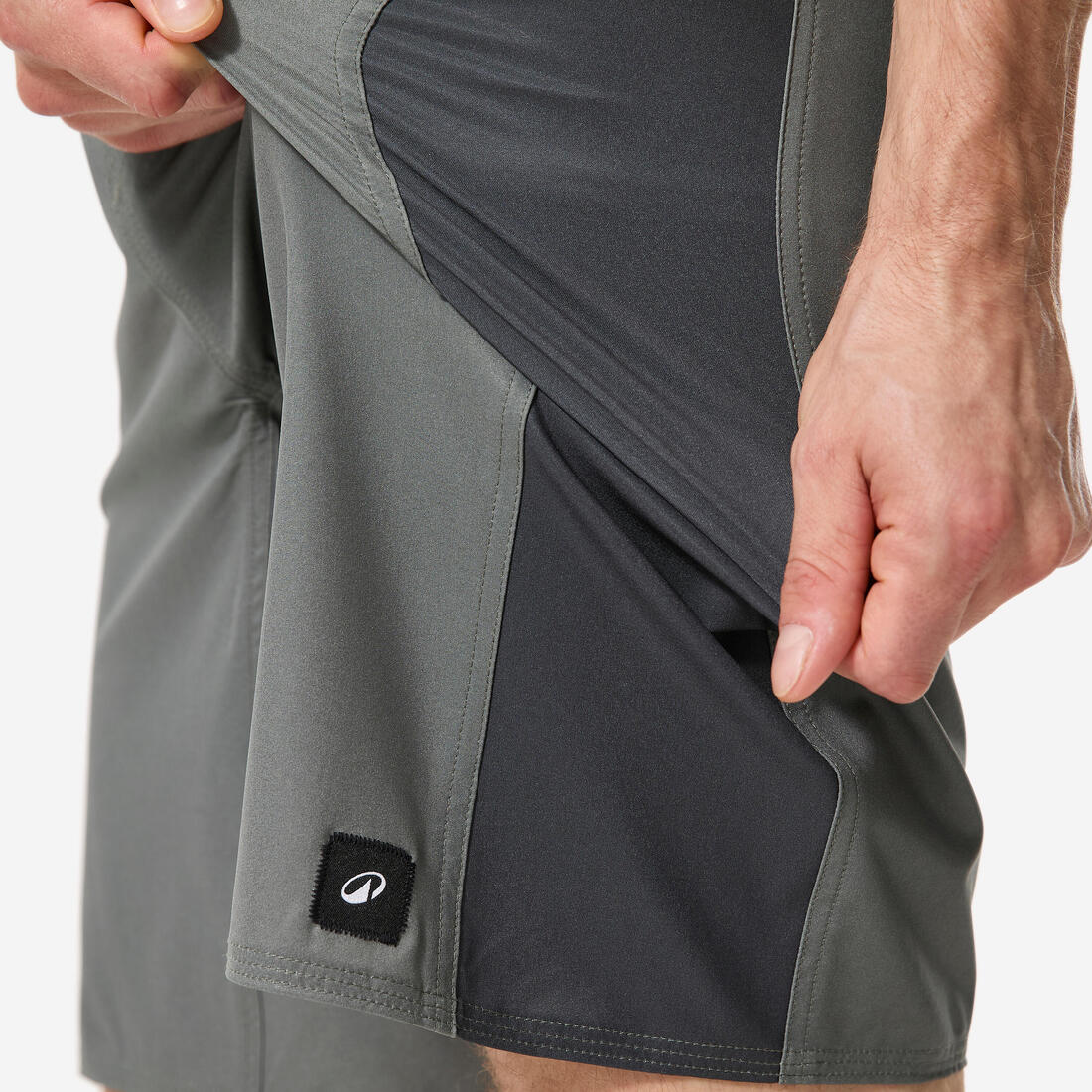 Short de bain boardshort surf long 19" homme, 500 Arch alex