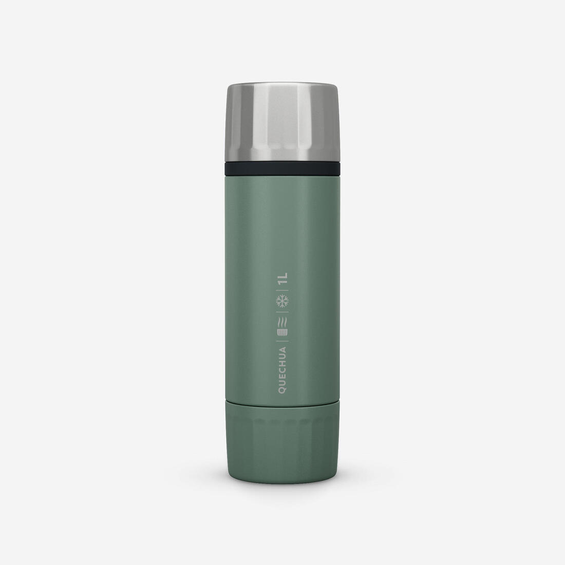 Bouteille inox isotherme avec filtre à thé 1L, de randonnée et camping