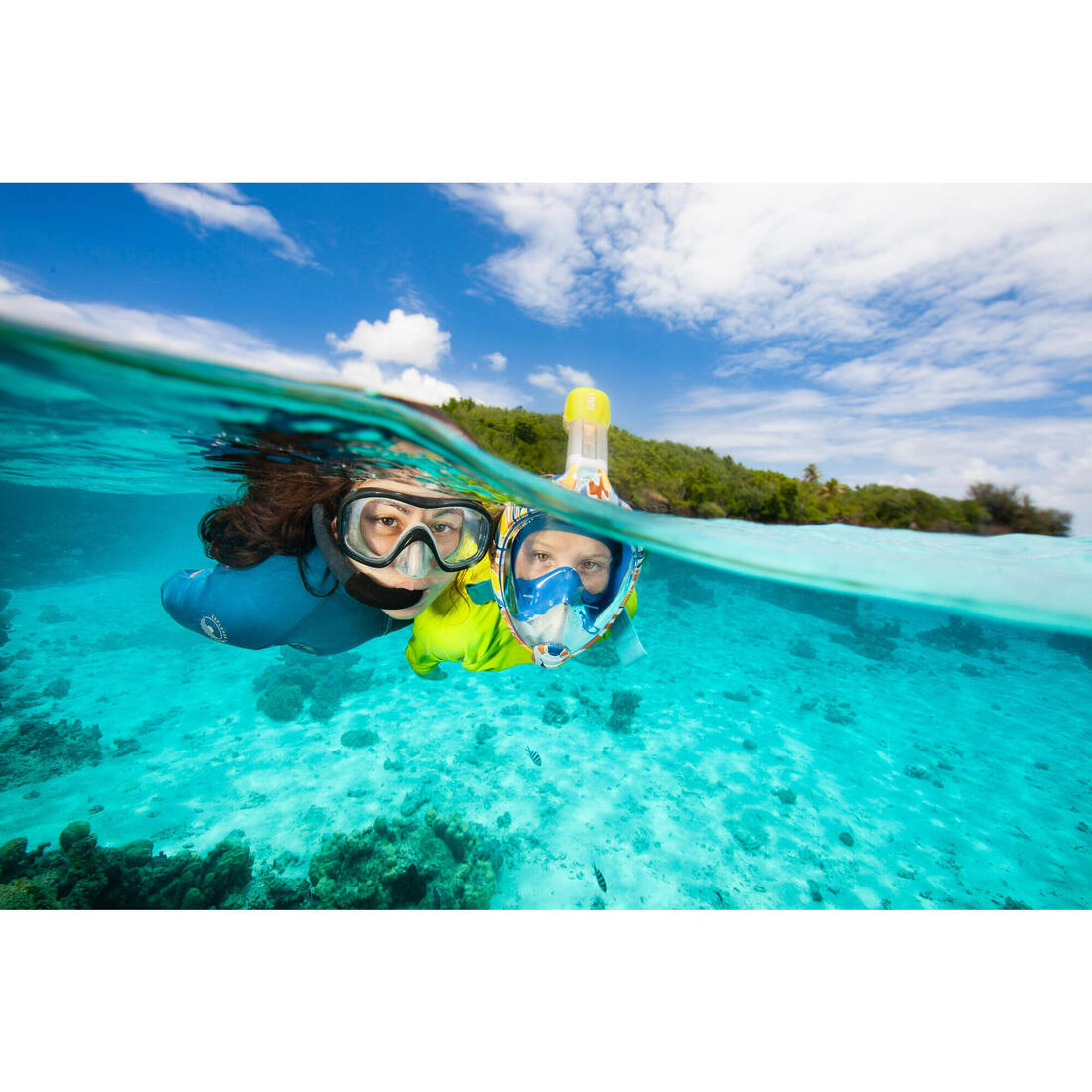 Kit de plongée snorkeling SUBEA masque tuba, 100 adulte noir