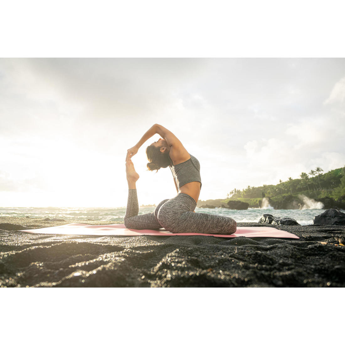 LEGGING 7/8 YOGA DYN SANS COUTURES CHINE