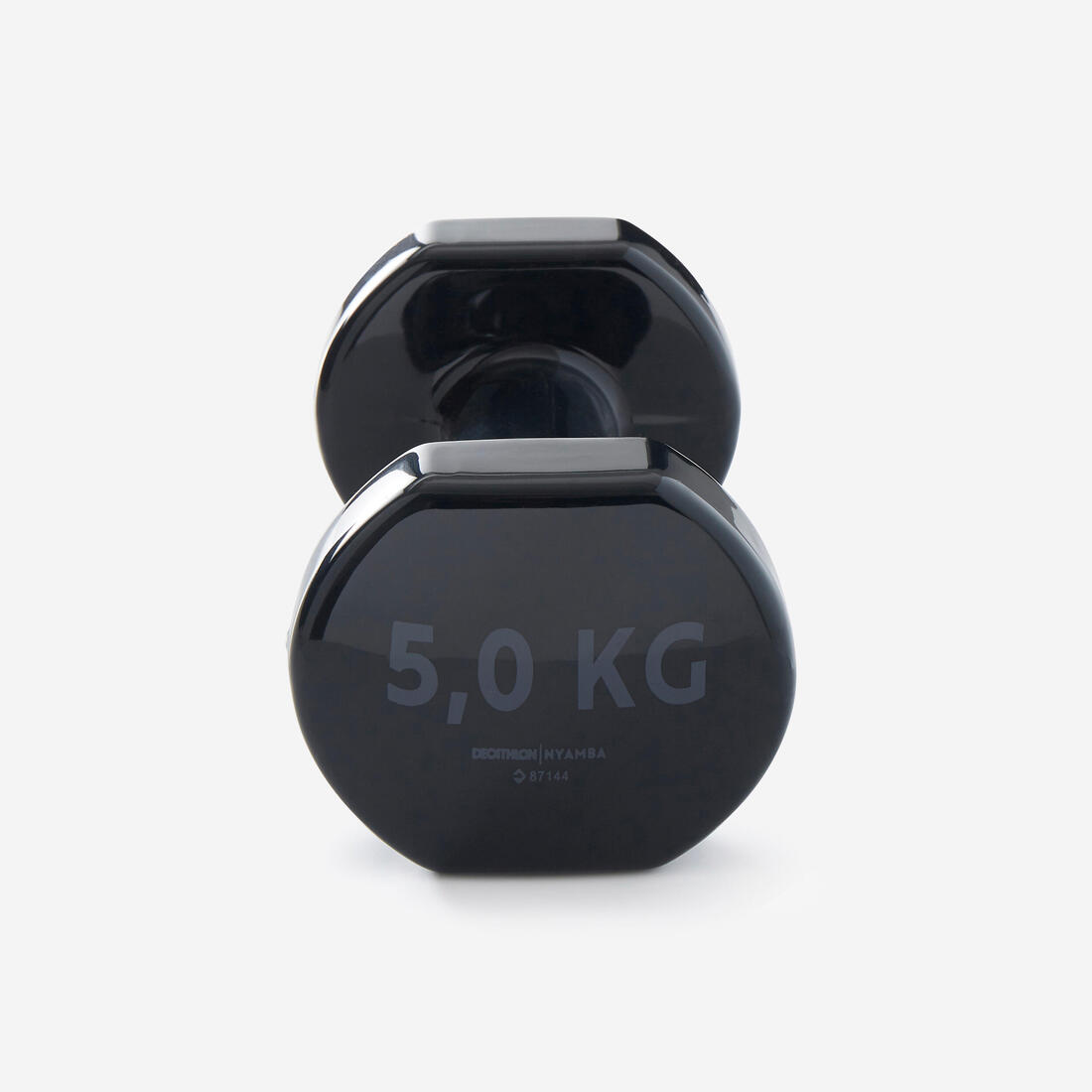Paire d'haltères fitness 2*5 kg, noir, fonte en partie recyclée