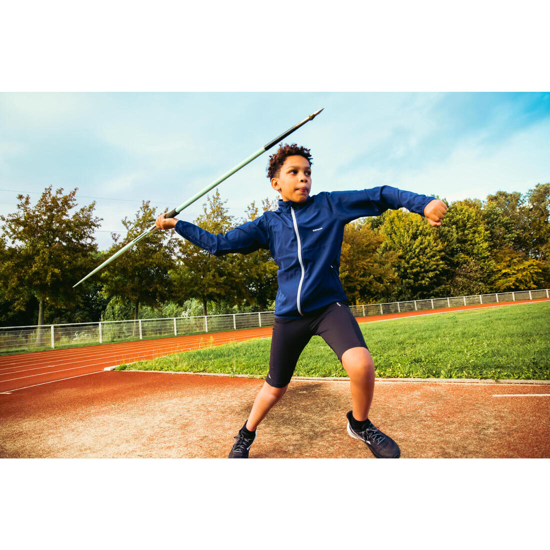 Veste Running coupe vent Enfant - KIPRUN Wind Jacket JR