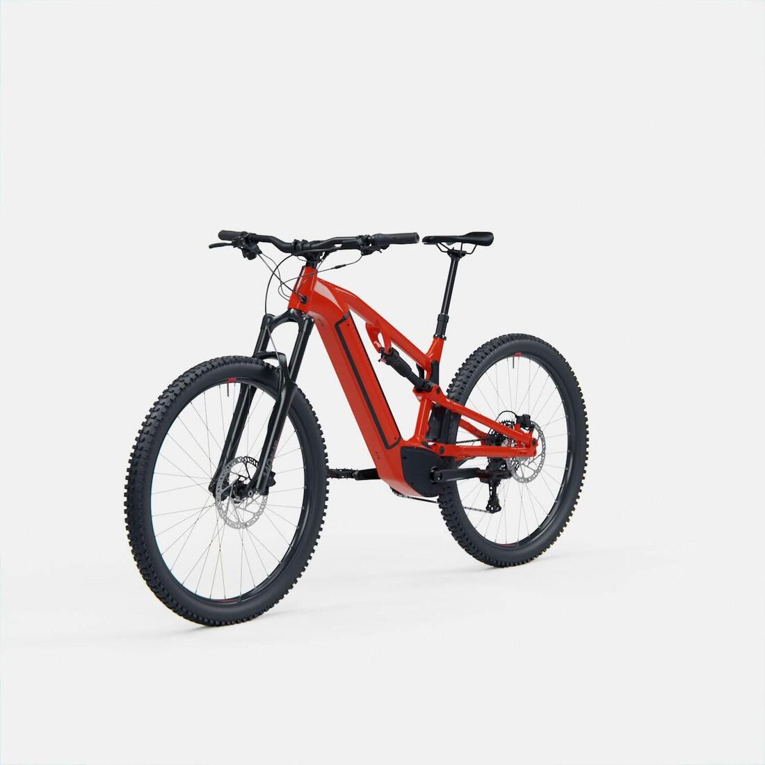 Vélo VTT électrique tout suspendu 29" - E-EXPL 520 S Rouge vif