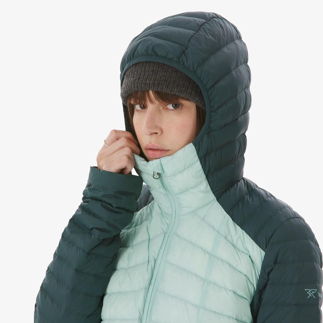 Doudoune de trekking légère en duvet -3°C femme, Xplore