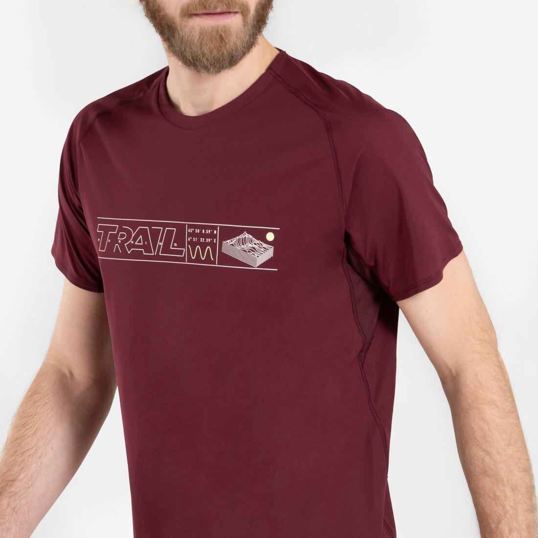 T-shirt de trail running résistant Homme - KIPRUN Run 500 Graph