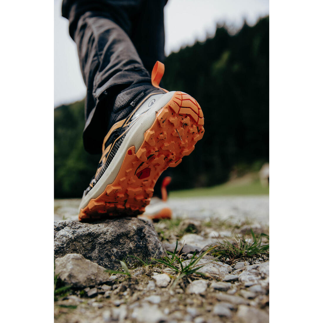 Chaussures de randonnée imperméables enfant du 35 au 38, Crossrock lacets