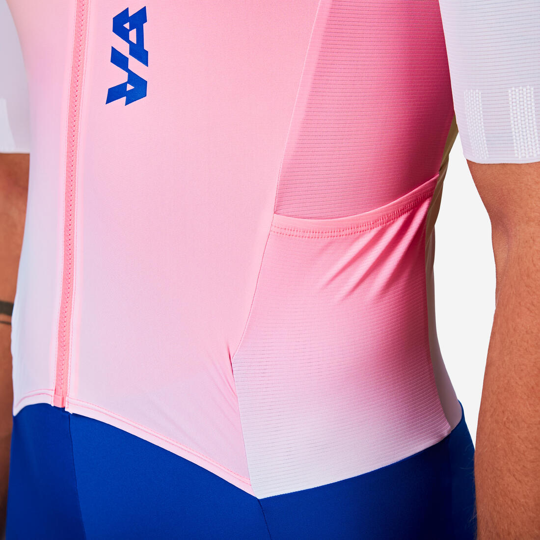 Combinaison vélo route homme été RCR R 2 team blanche