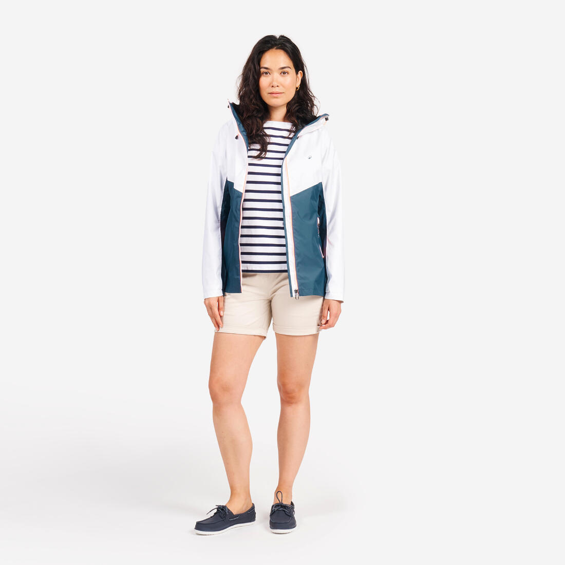 Veste imperméable de voile - veste de pluie sailing 100 femme