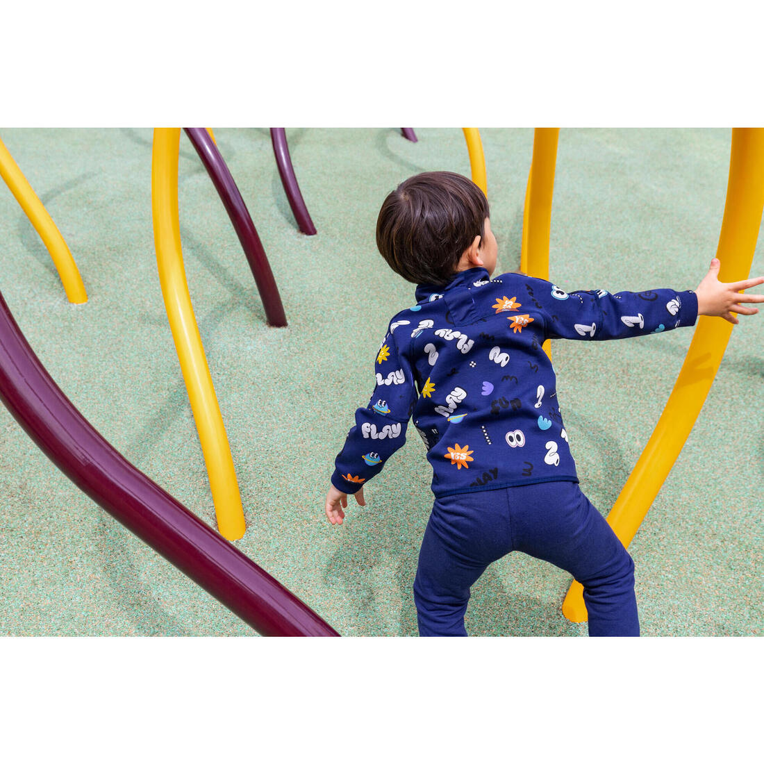 Veste zippée réversible enfant mixte, Imprimé