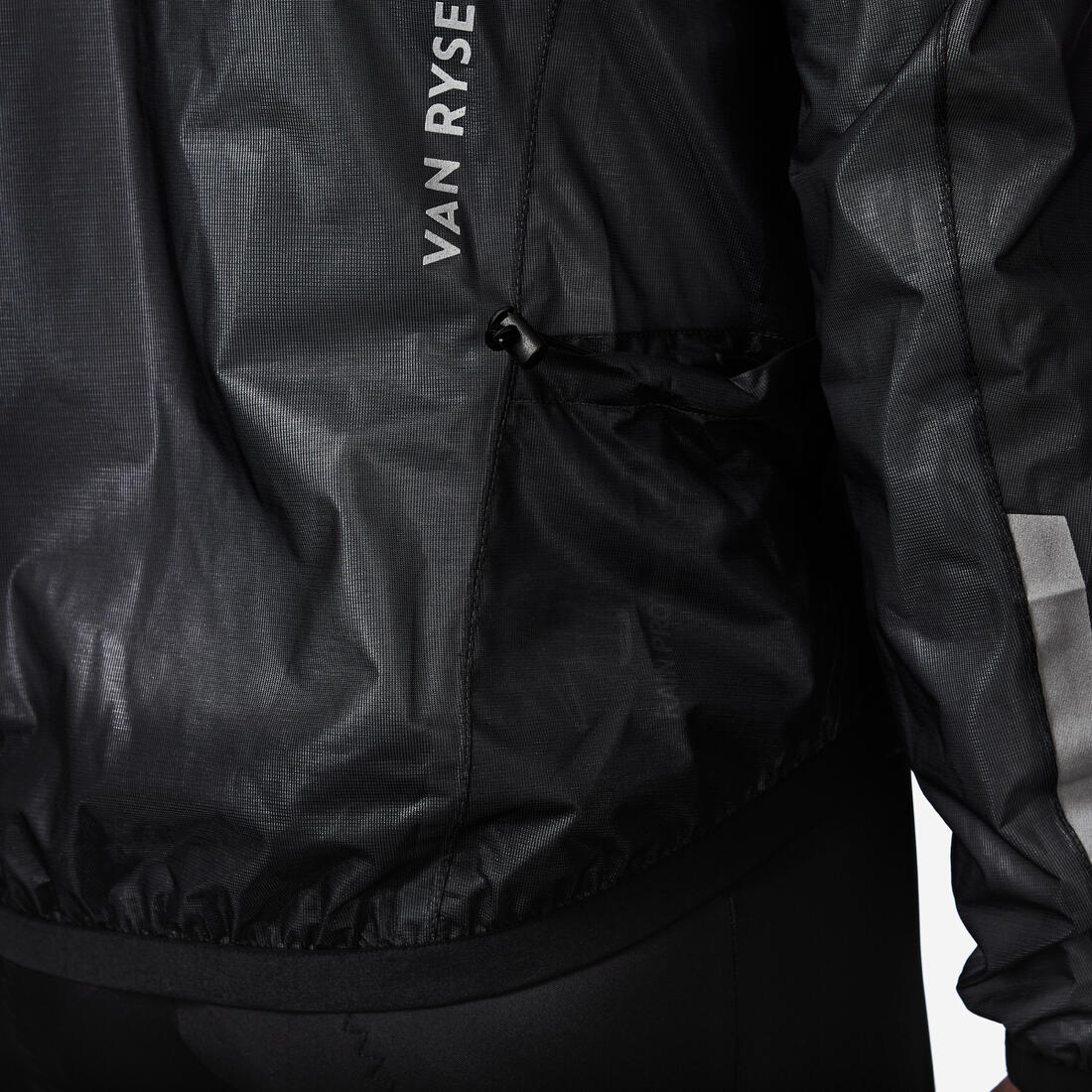 Veste de pluie de vélo de route manches longues homme, RCR ultralight noir