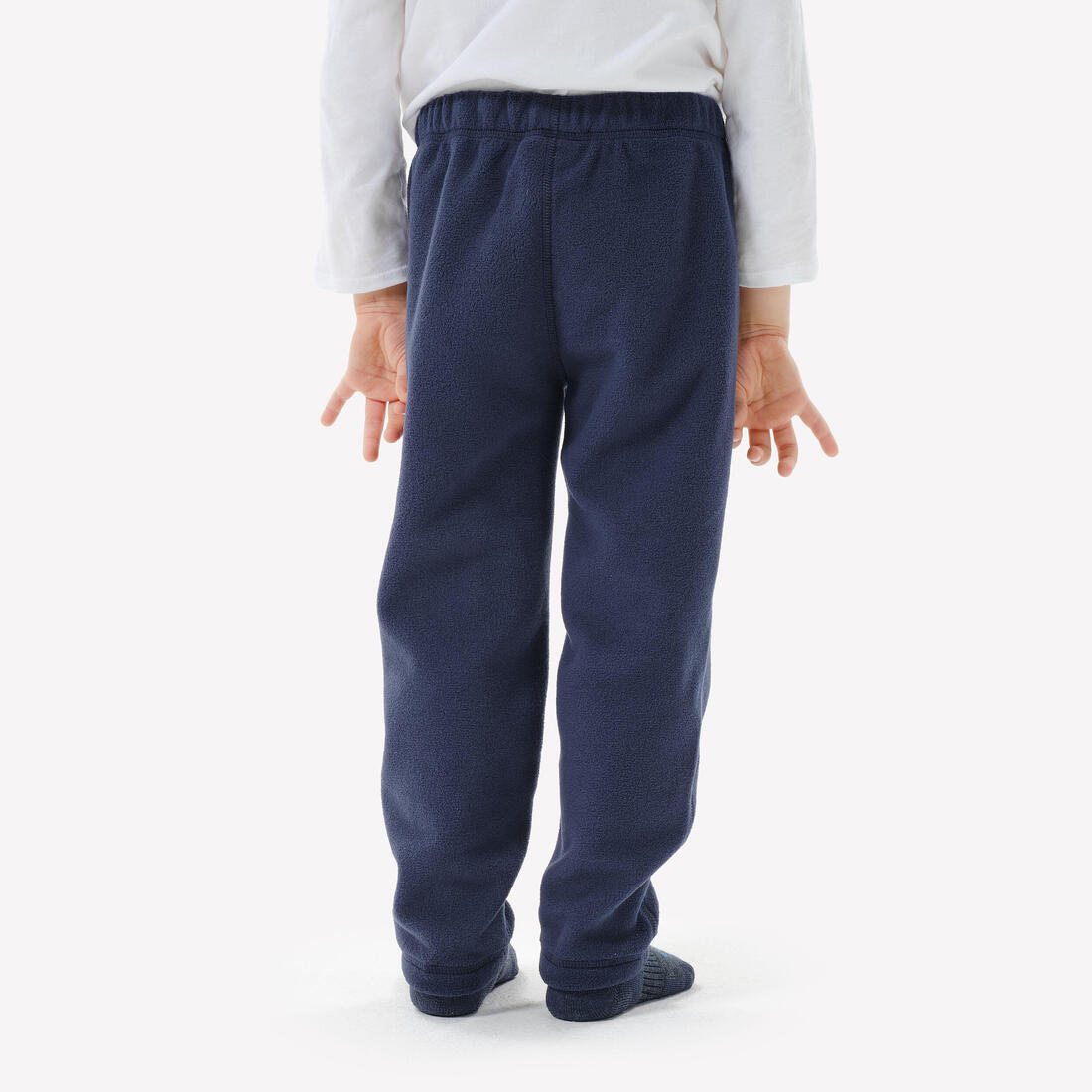 Pantalon polaire de randonnée enfant 2-6 ans, MH100 bleu marine