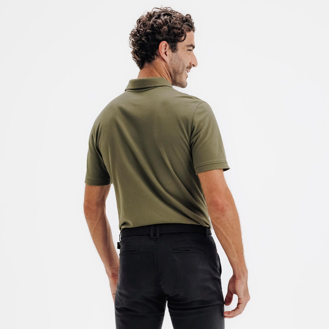 Polo de golf en coton polyester manches courtes homme, MW500