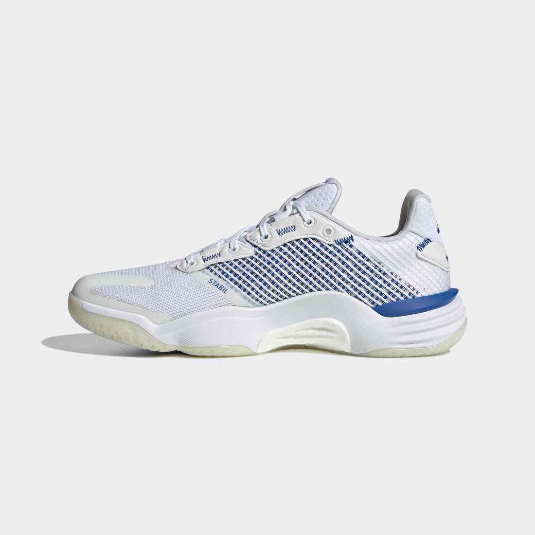 Chaussures de handball adulte - adidas stabil 16 blanc / bleu