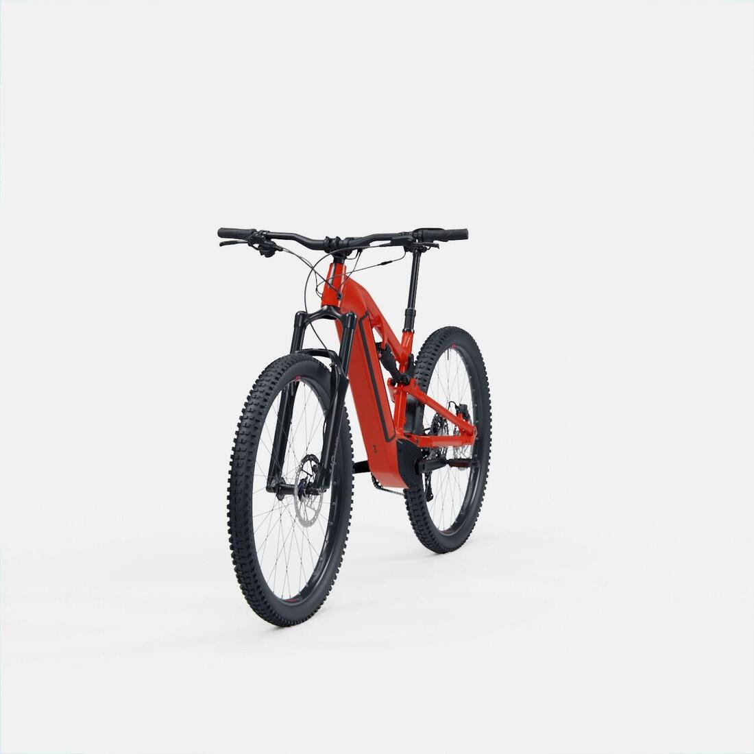 Vélo VTT électrique tout suspendu 29" - E-EXPL 520 S Rouge vif