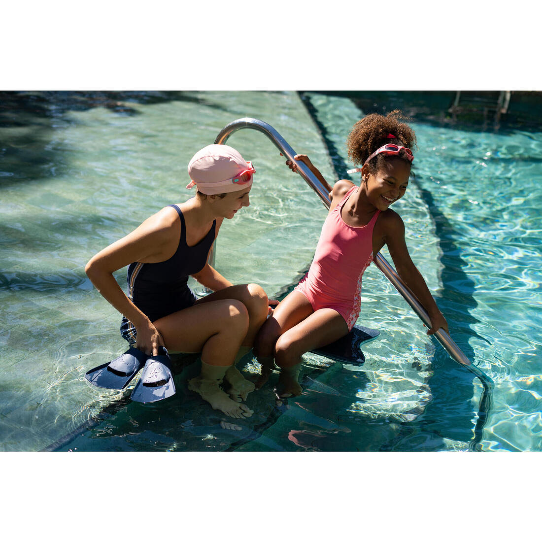 Bonnet de Bain en Maille Enduite - Tissu Uni - Taille S - Rose