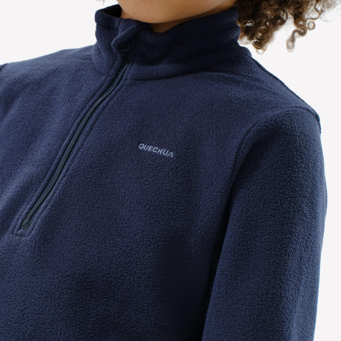 Polaire de randonnée enfant 7-15 ans, MH100 demi zip