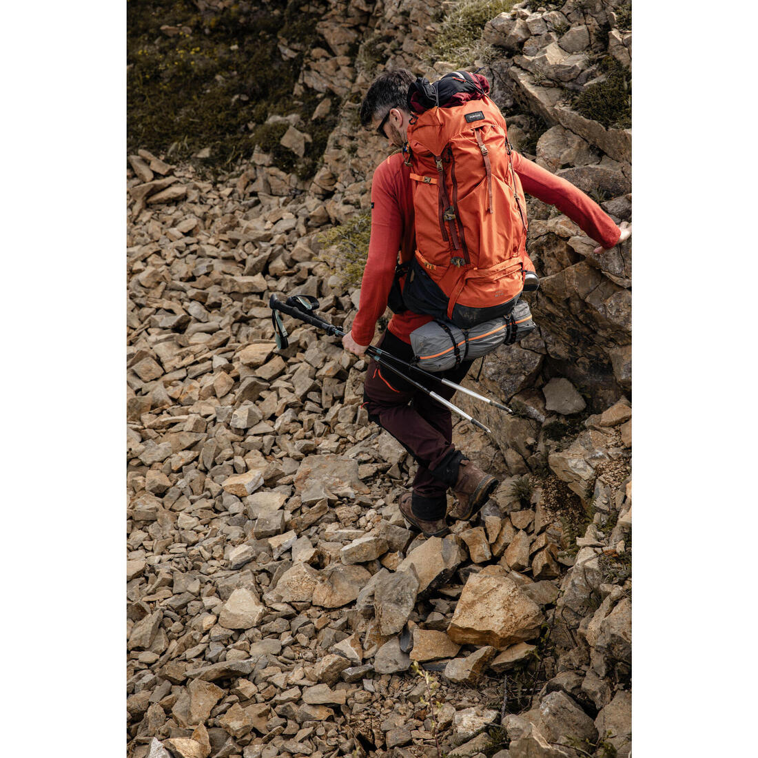 Sac à dos de trekking homme 60+10l - mt500 air