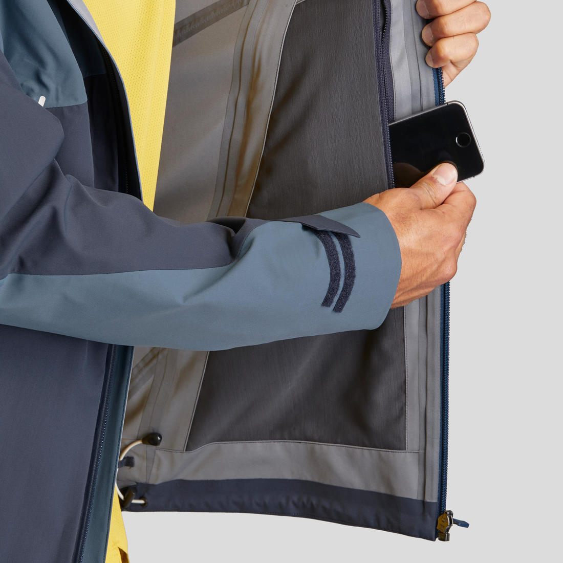 Veste légère imperméable de randonnée - mh500 - homme