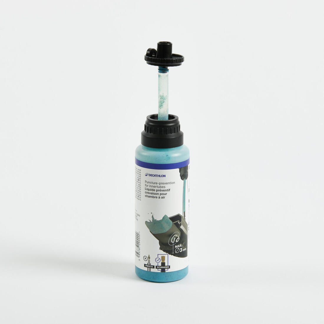 Liquide préventif pour chambre à air vélo Schrader