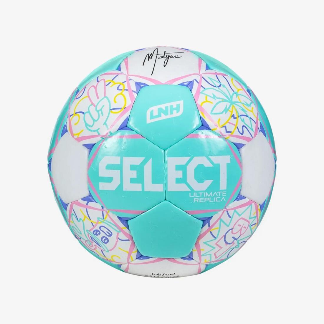 Ballon de handball taille 1 - Ballon officiel LNH 26/27 bleu et