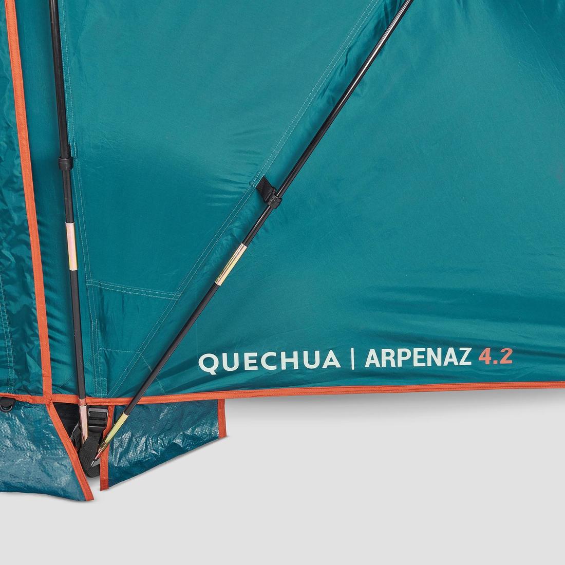 Tente de camping 4 places 2 chambres, Arpenaz 4.2