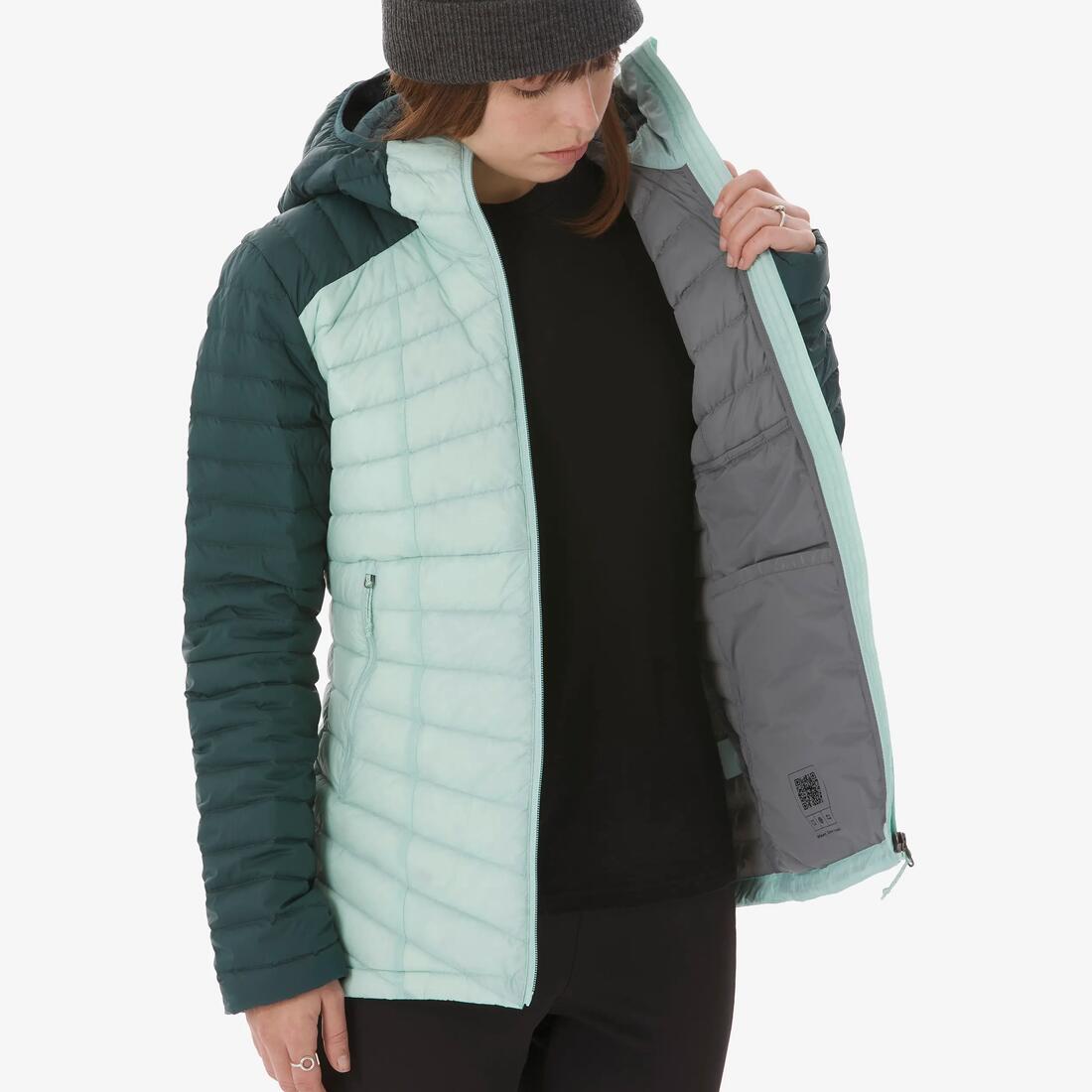 Doudoune de trekking légère en duvet -3°C femme, Xplore